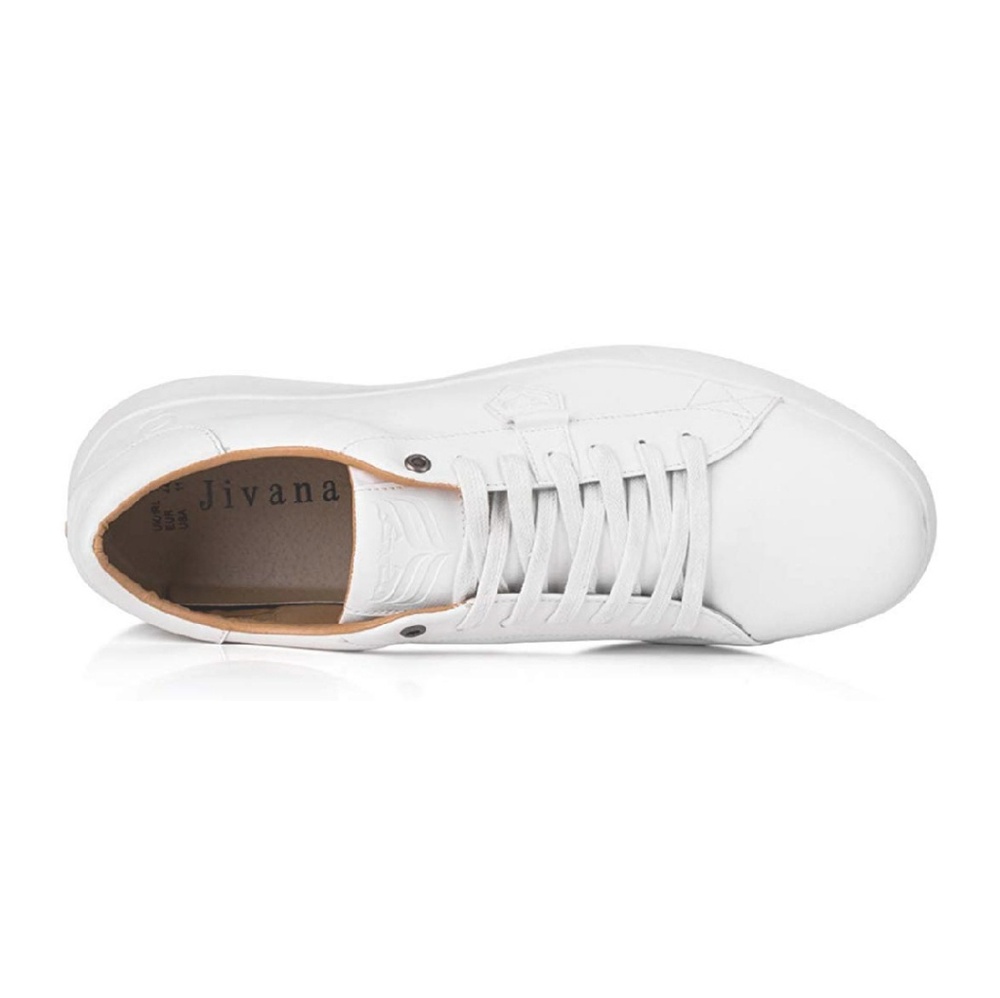 Men's Sneaker Casual Classic Shoes Lace-up White - Picture 7 of 12